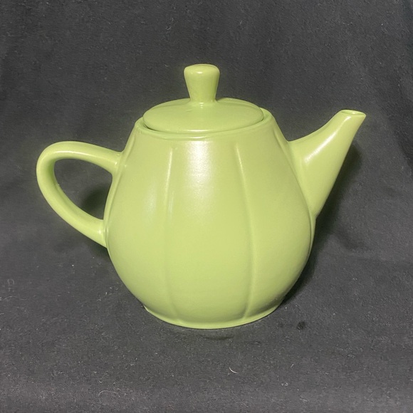 Teapot Olive green, modern deco, teapot vintage - Picture 1 of 10